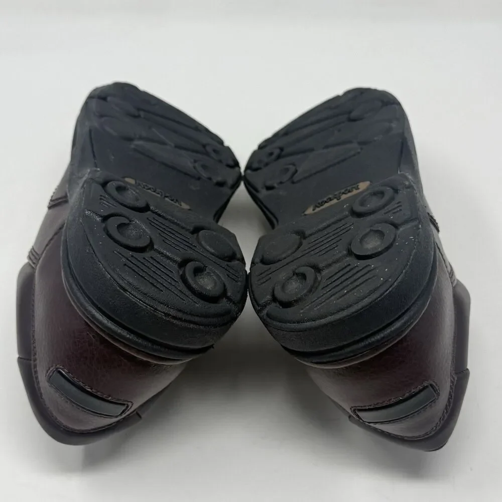 Rockport Ridgefield Eureka Walking Shoes Mens 8 M Brown Leather Casual Comfort